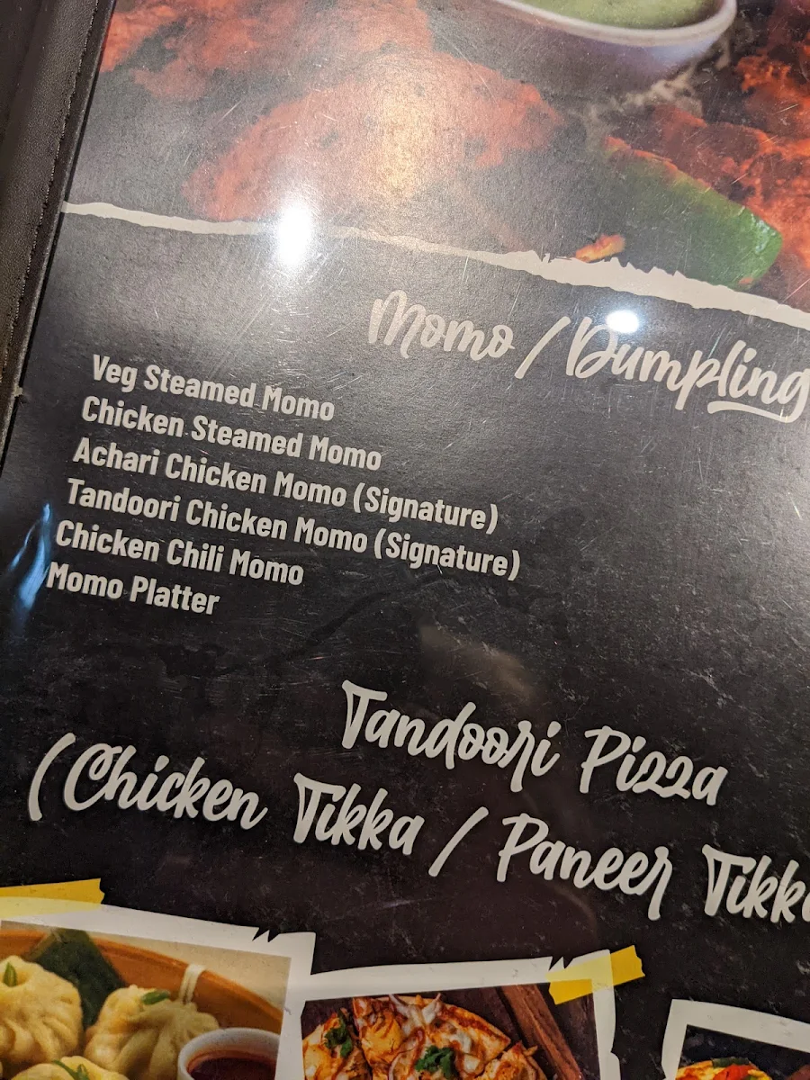 Menu, Timur Indian & Nepalese Restaurant