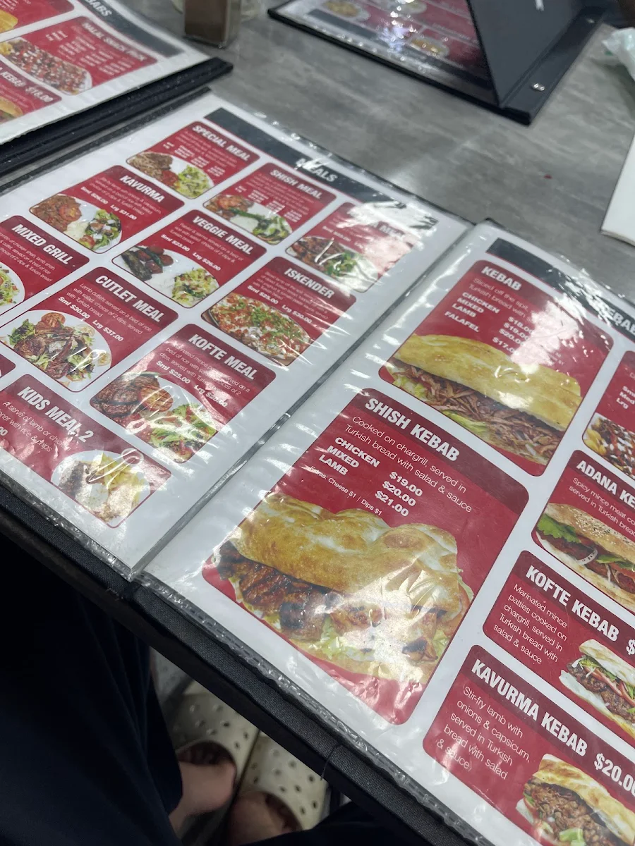 Menu, Somerton Kebab & Cafe Campbellfield