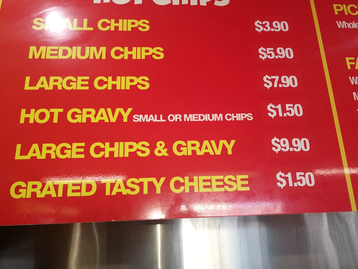 Menu, The Chicken Grill