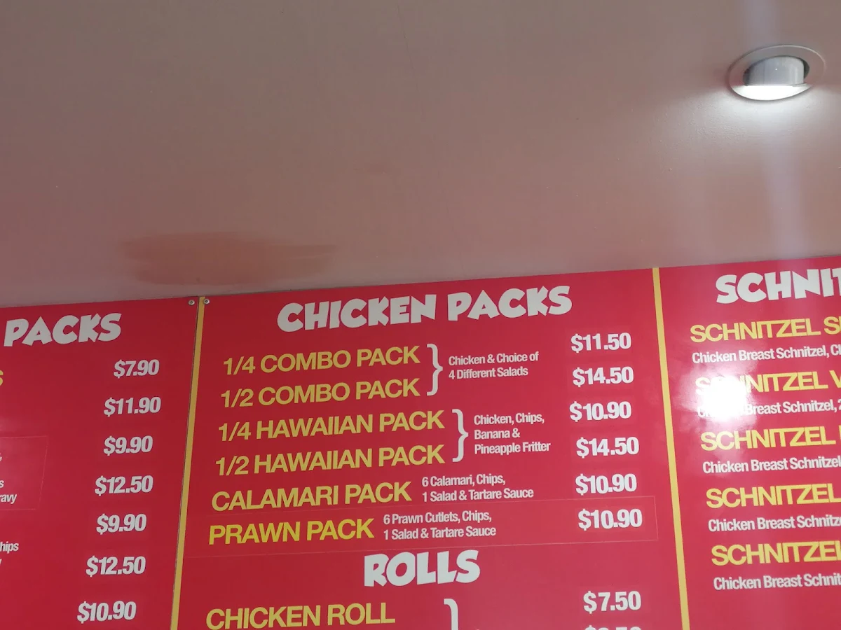 Menu, The Chicken Grill