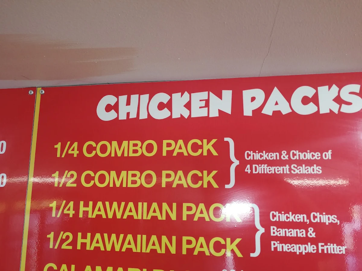 Menu, The Chicken Grill