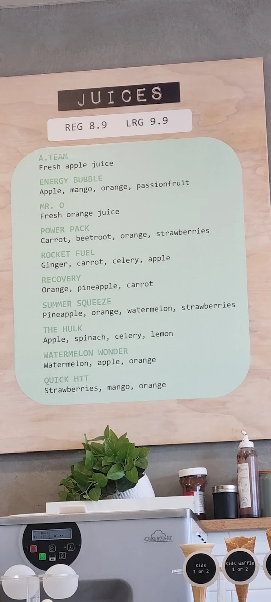 Menu, Mubble Rye (Ice Cream)