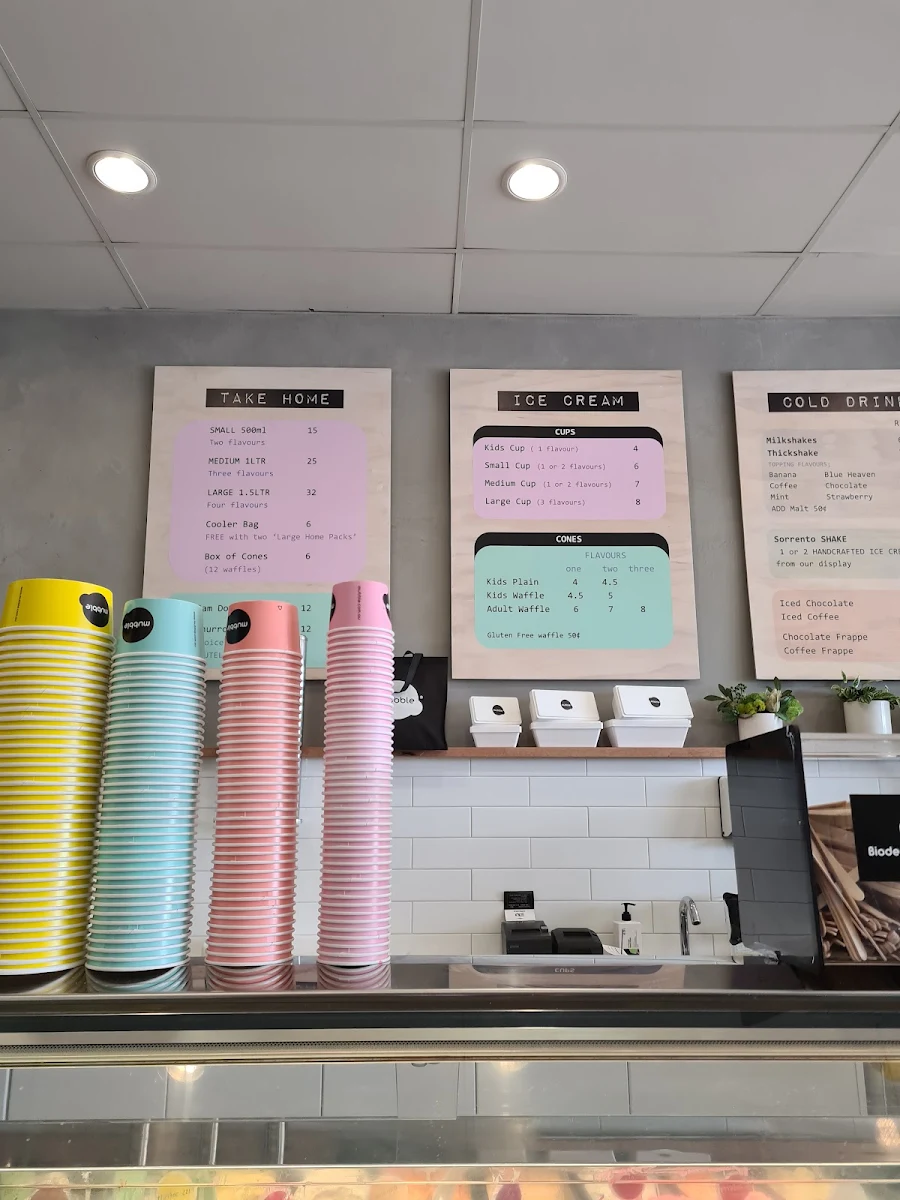 Menu, Mubble Rye (Ice Cream)