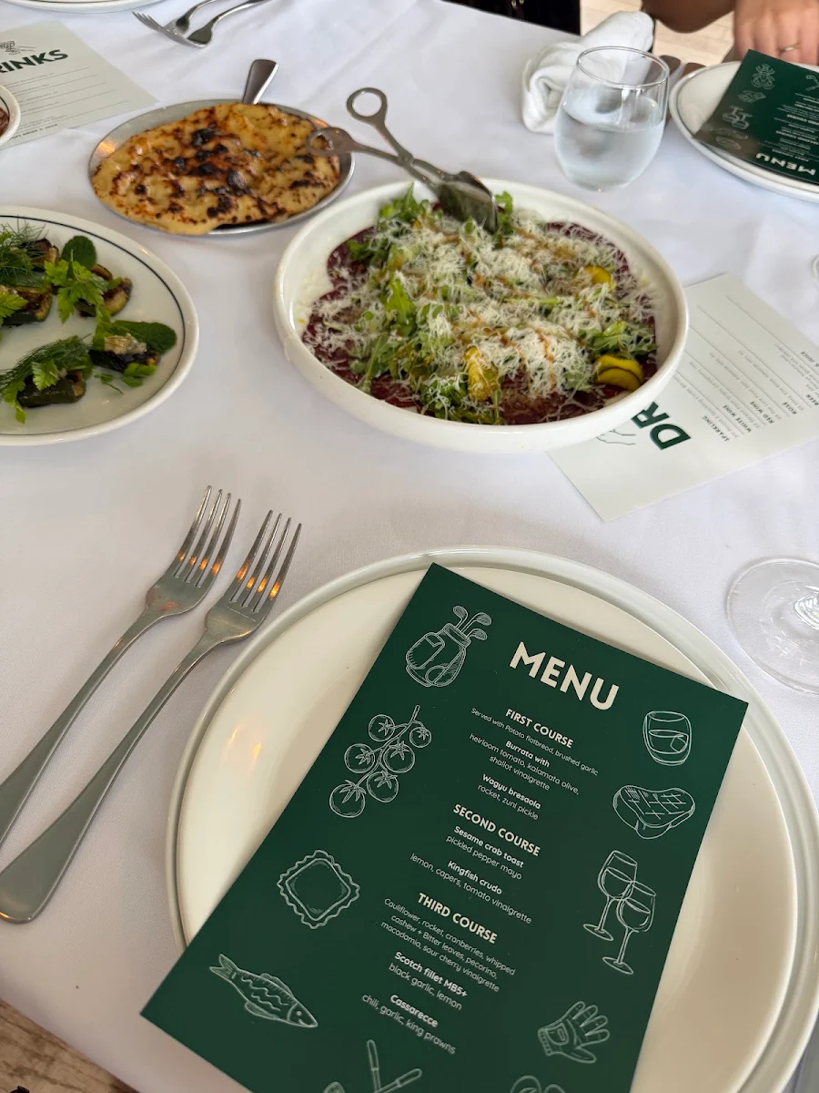Menu, St Siandra