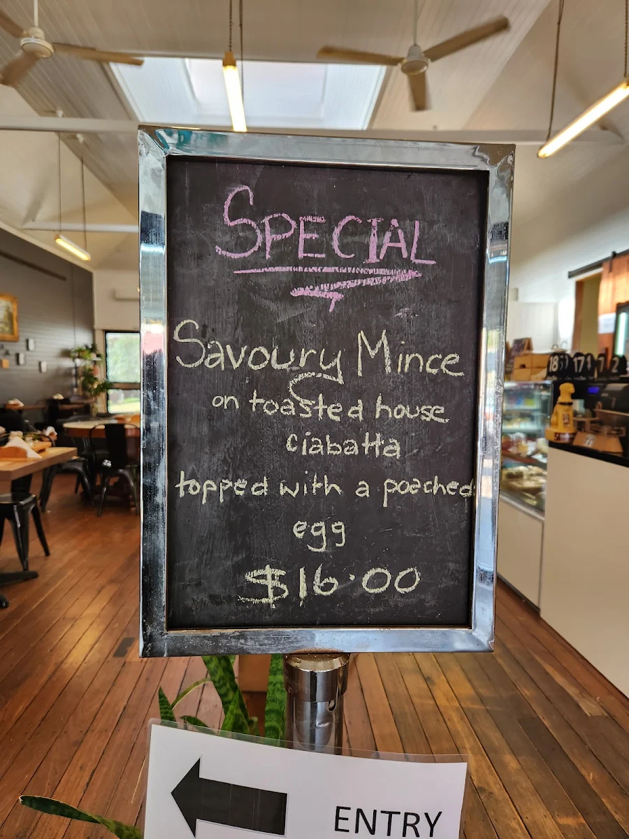 Menu, Arthur Clive's Bakery Cafe - Boonah