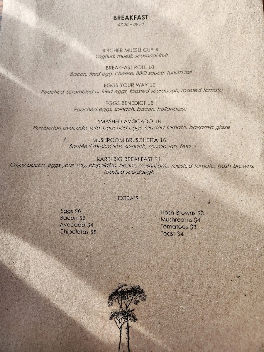 Menu, The Lakeside Restaurant & Bar