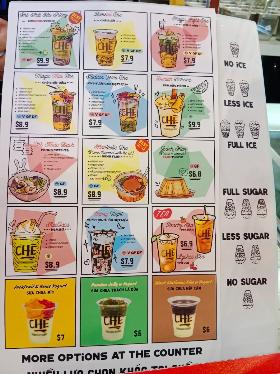 Menu, Mamak Melbourne
