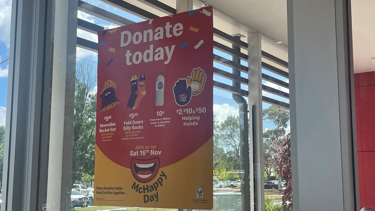 Menu, McDonald's
