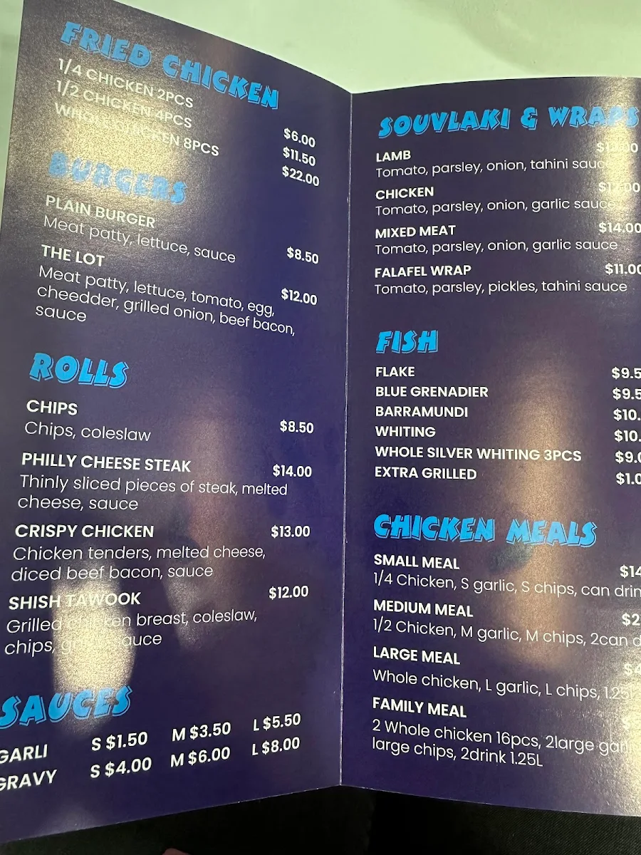 Menu, Crispy Station