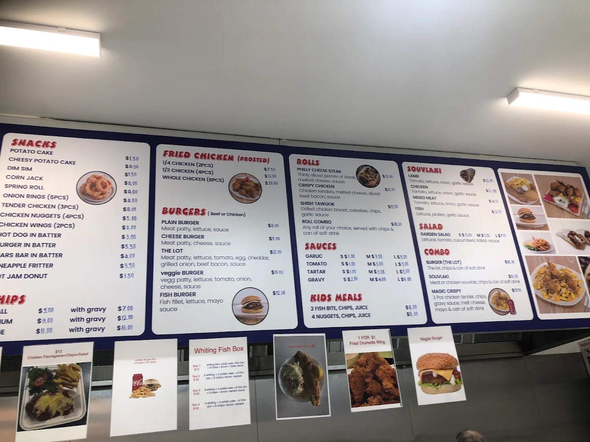 Menu, Crispy Station