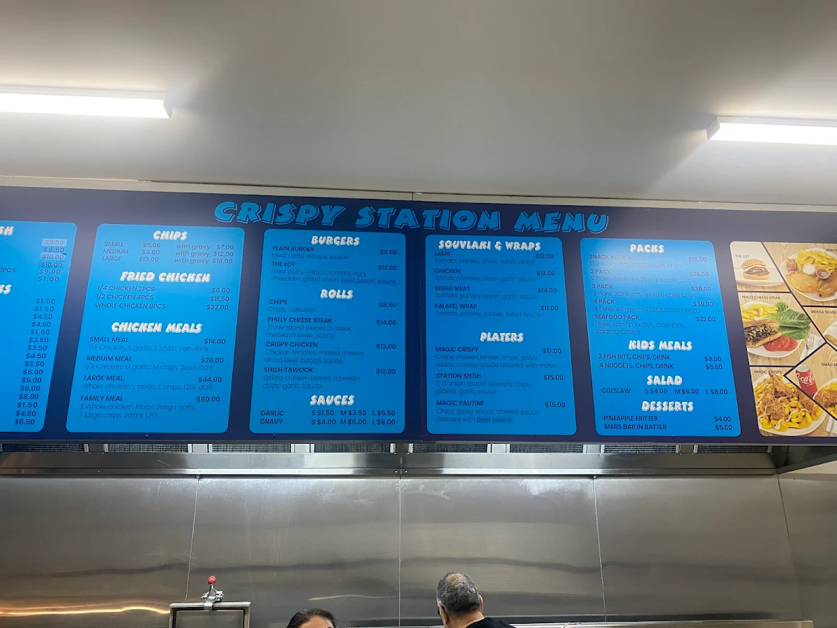 Menu, Crispy Station