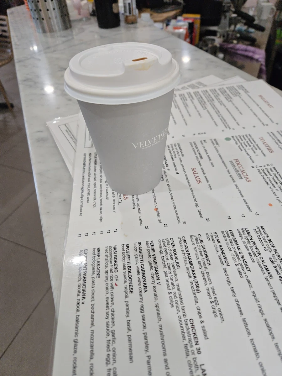 Menu, Velvet Bean Airport West