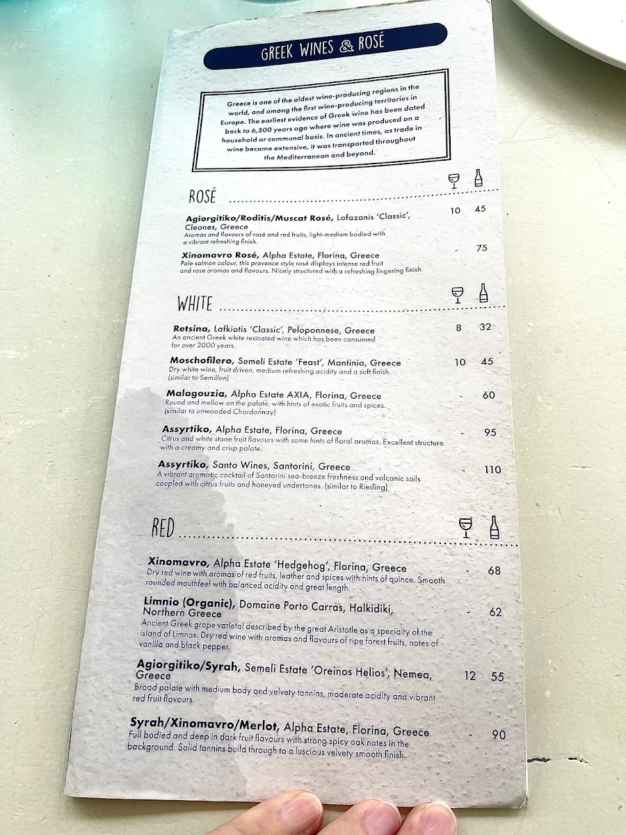 Menu, Kazzi Beach Greek Balmoral