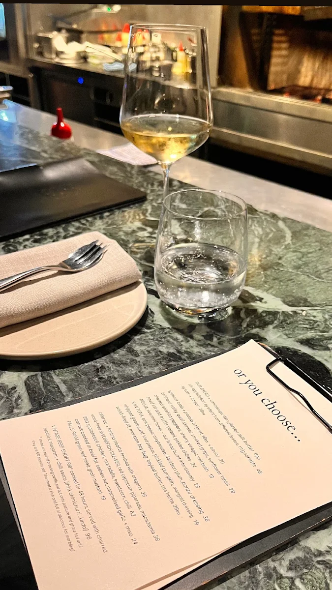 Menu, Essa Restaurant & Wine Bar