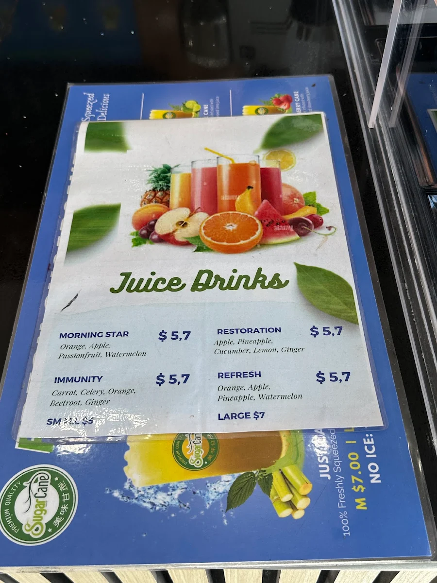 Menu, Vero