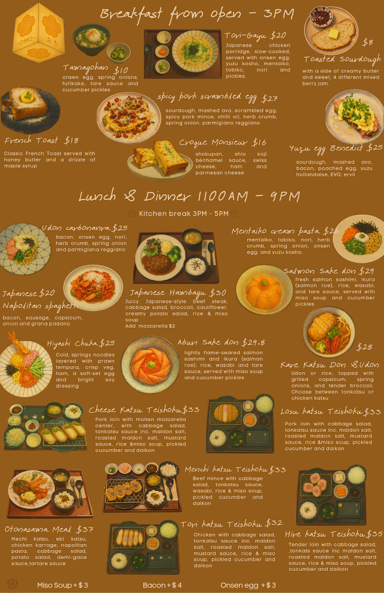 Menu, OMO