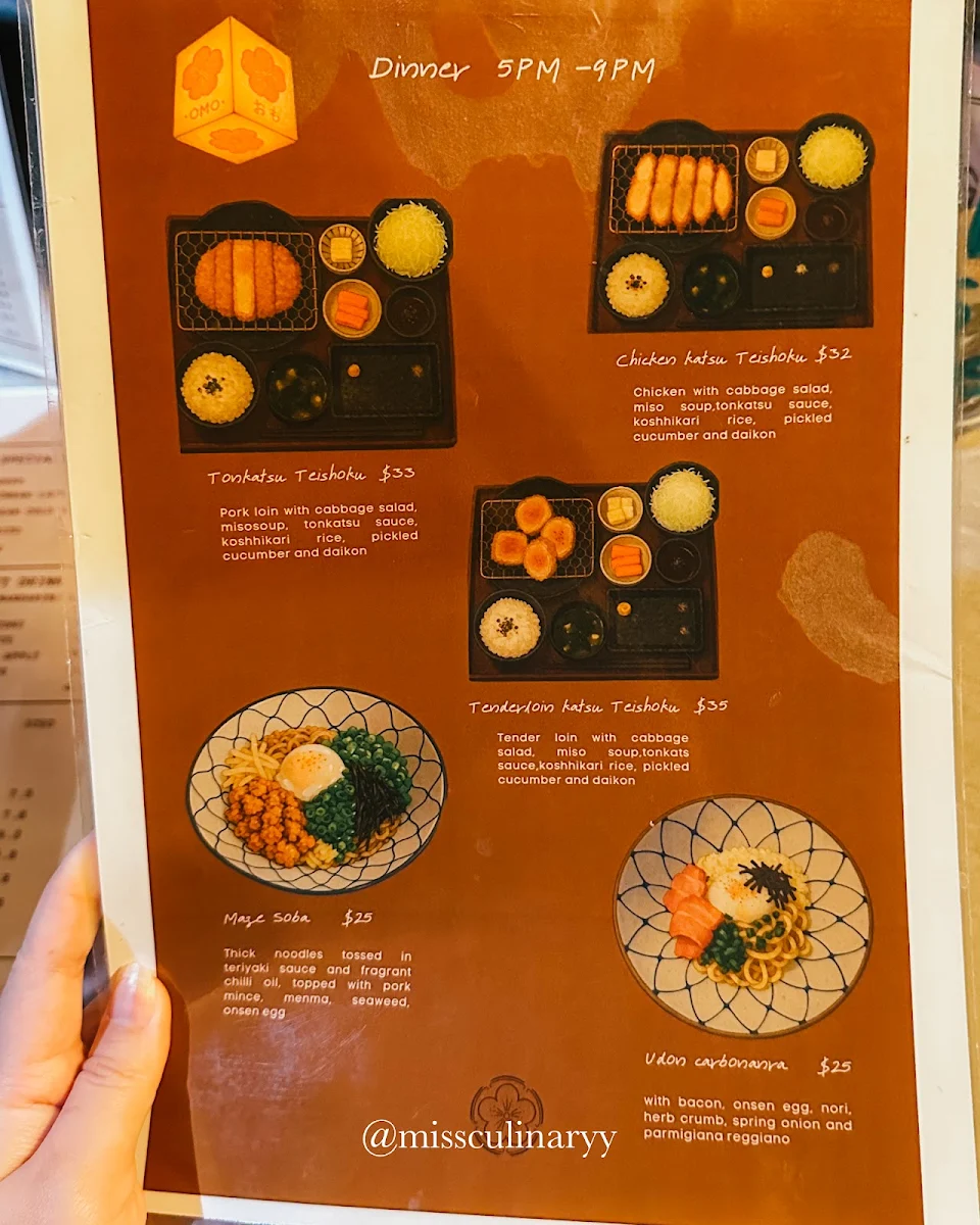 Menu, OMO