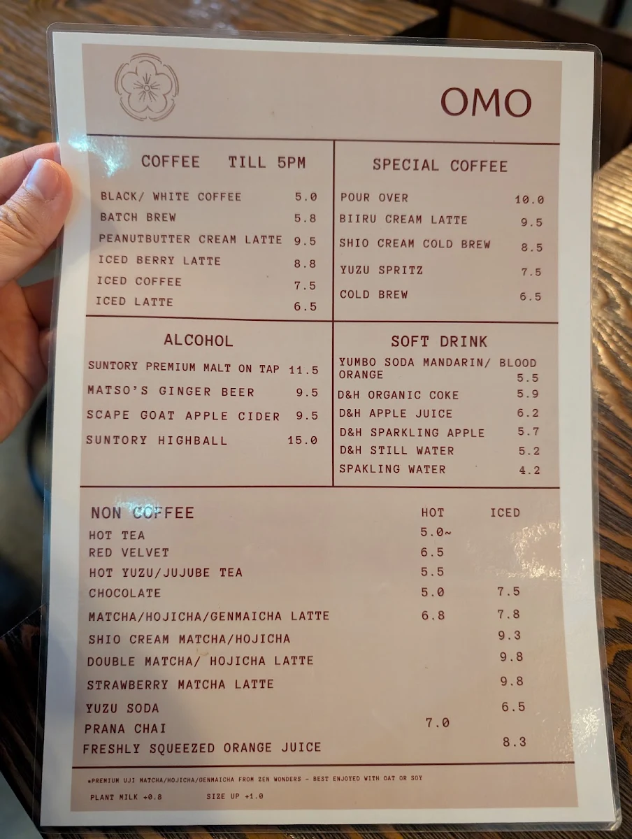 Menu, OMO