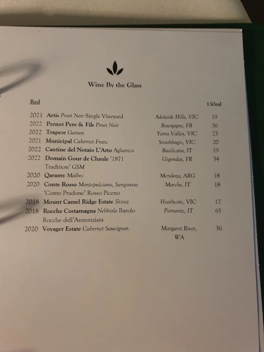 Menu, Amazon State Restaurant