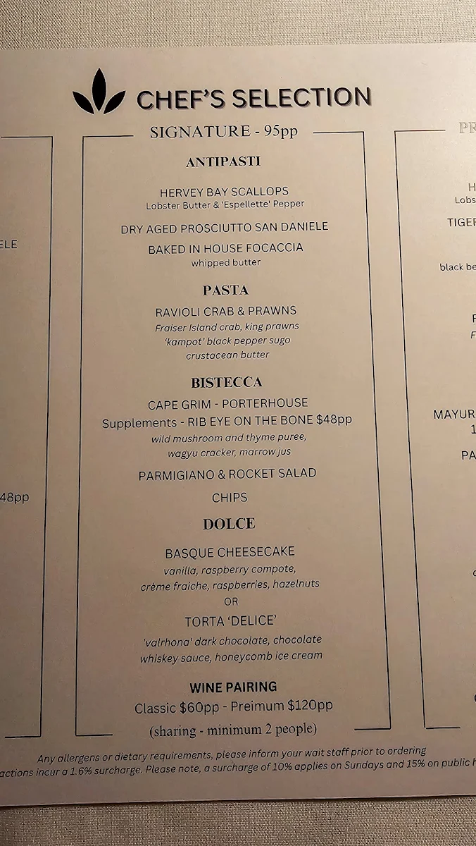 Menu, Amazon State Restaurant