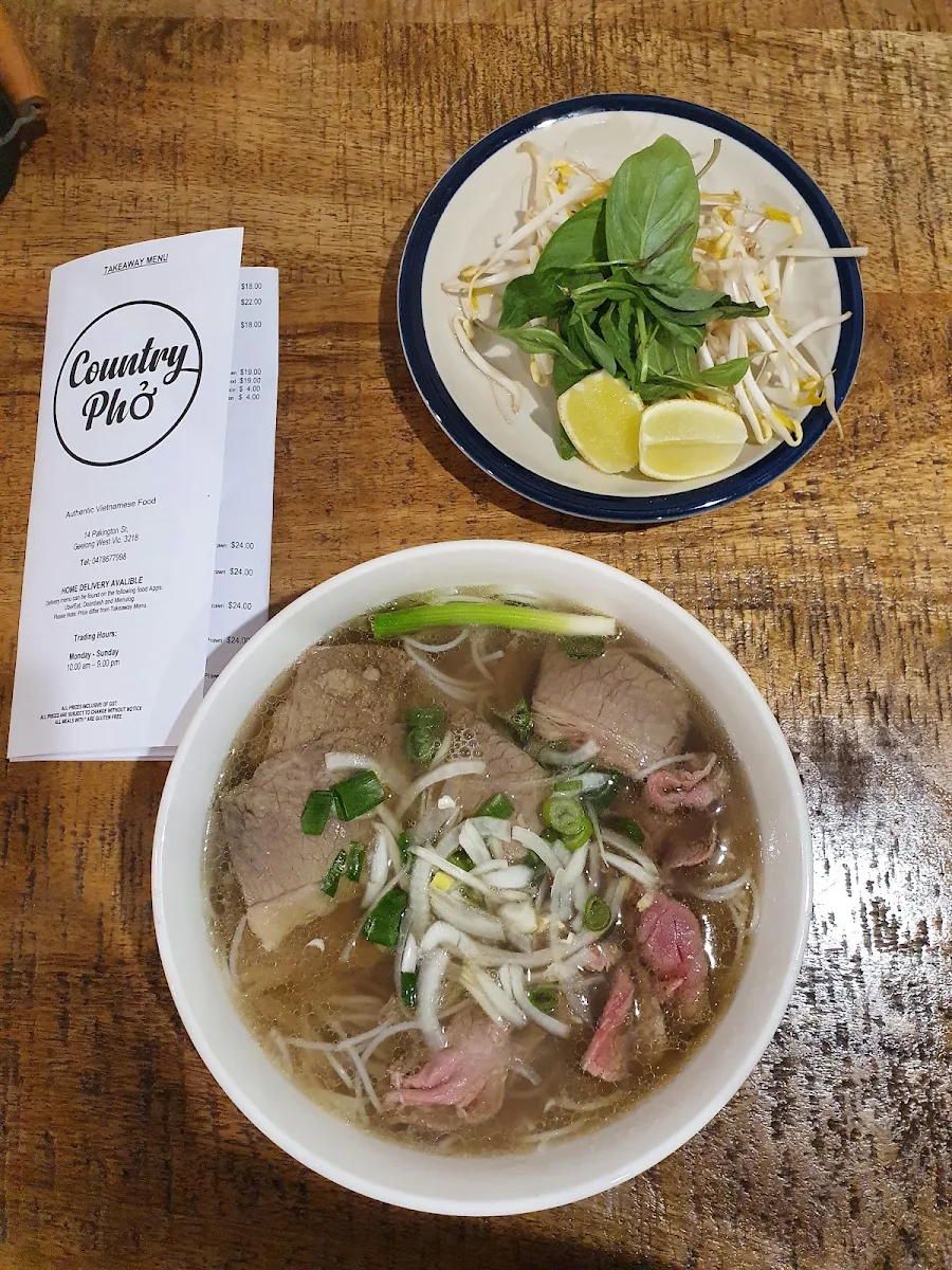 Menu, Country Pho