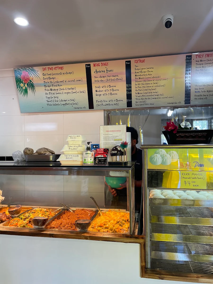 Menu, Le Sunrise Polynesian Takeaway Northside