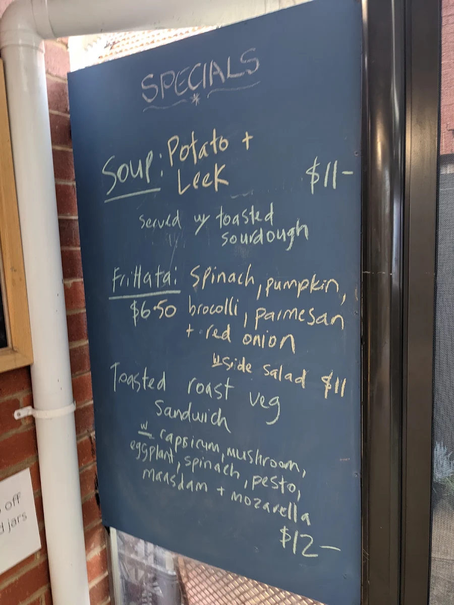 Menu, Moon Rabbit Cafe