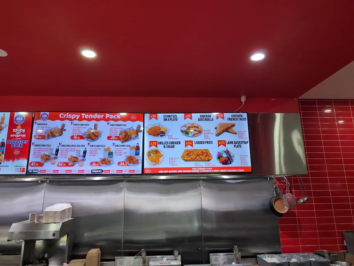 Menu, Broaster Chicken Minto