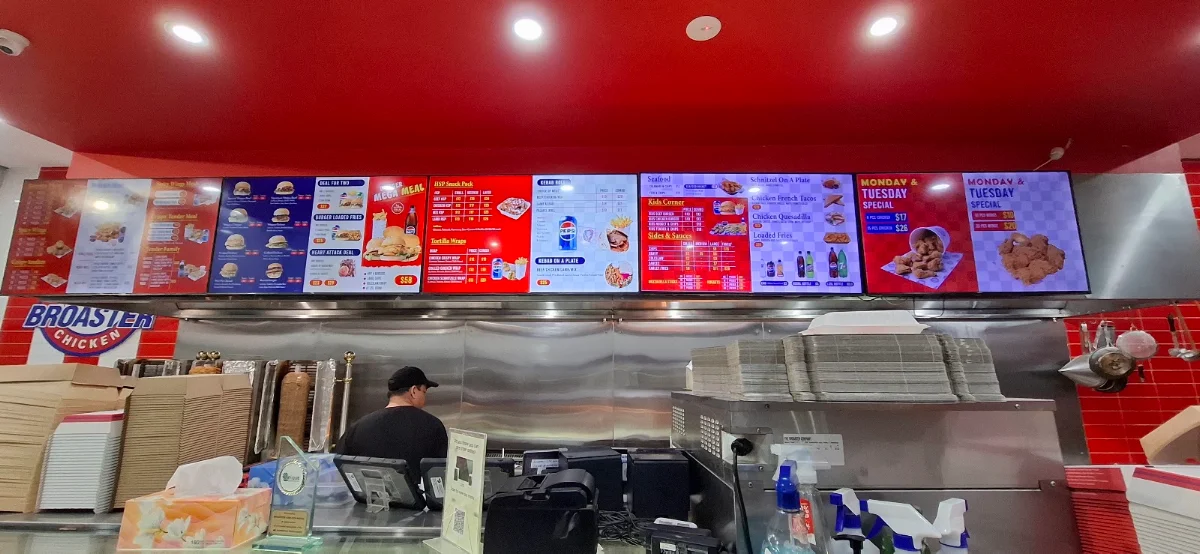 Menu, Broaster Chicken Minto