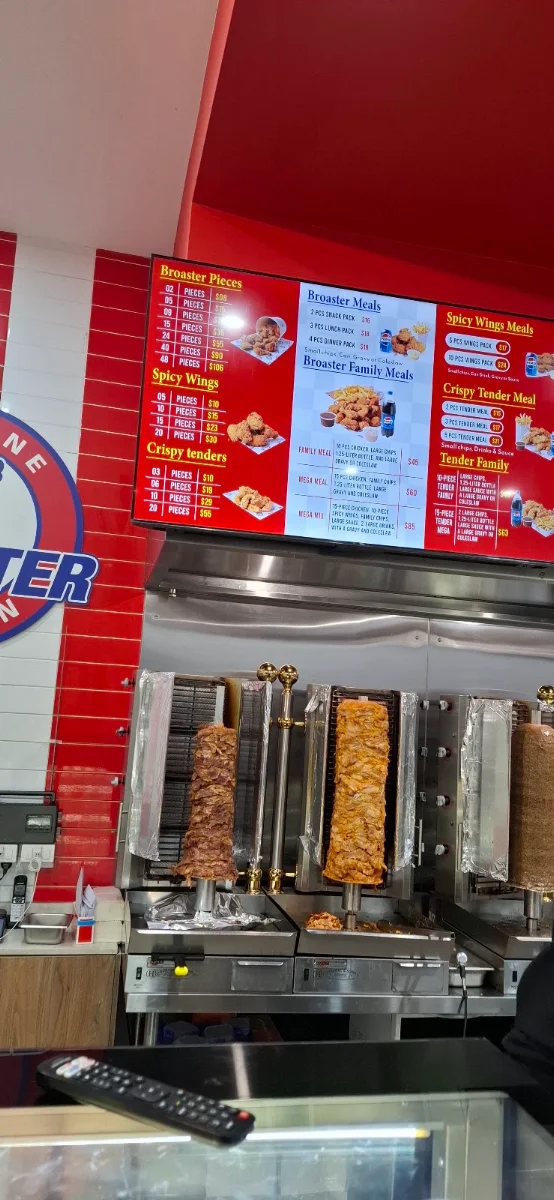 Menu, Broaster Chicken Minto