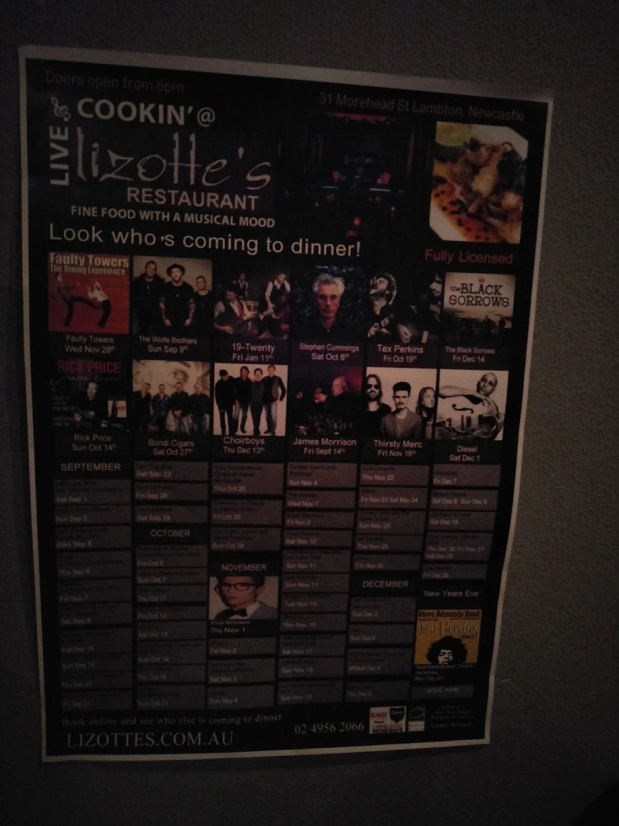 Menu, Flamingos Live