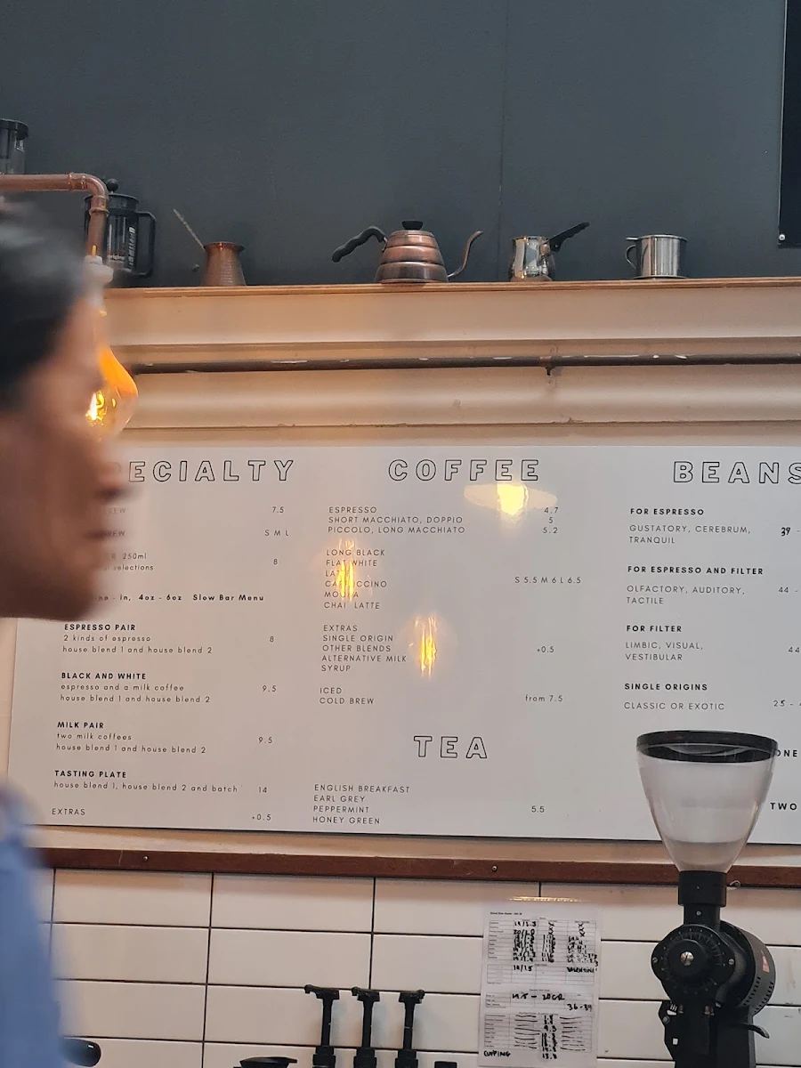 Menu, Coffee Mentality Roastery - Woolloongabba