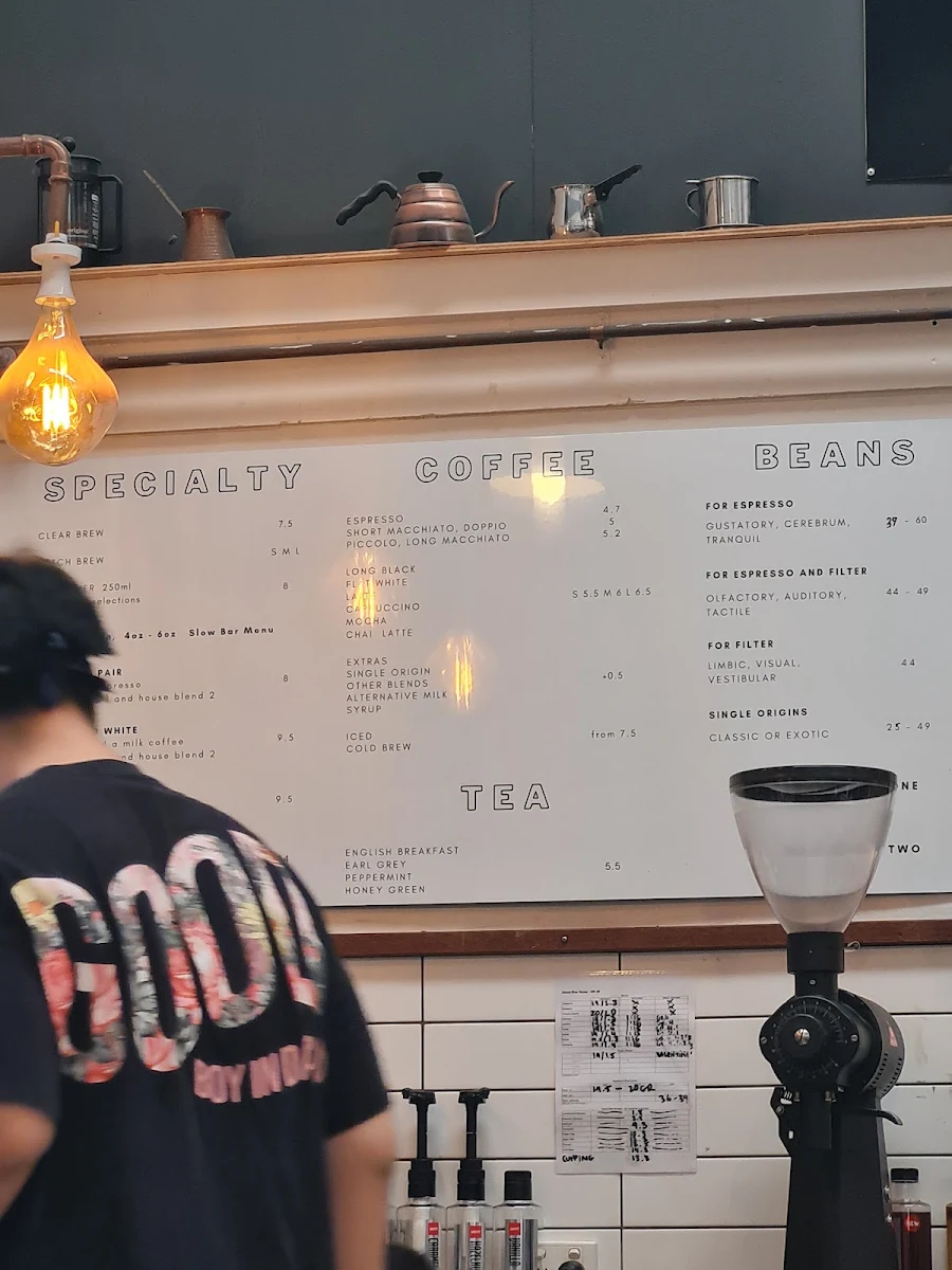 Menu, Coffee Mentality Roastery - Woolloongabba
