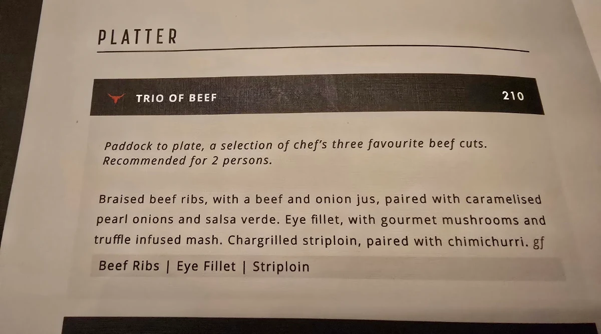 Menu, Carnivore