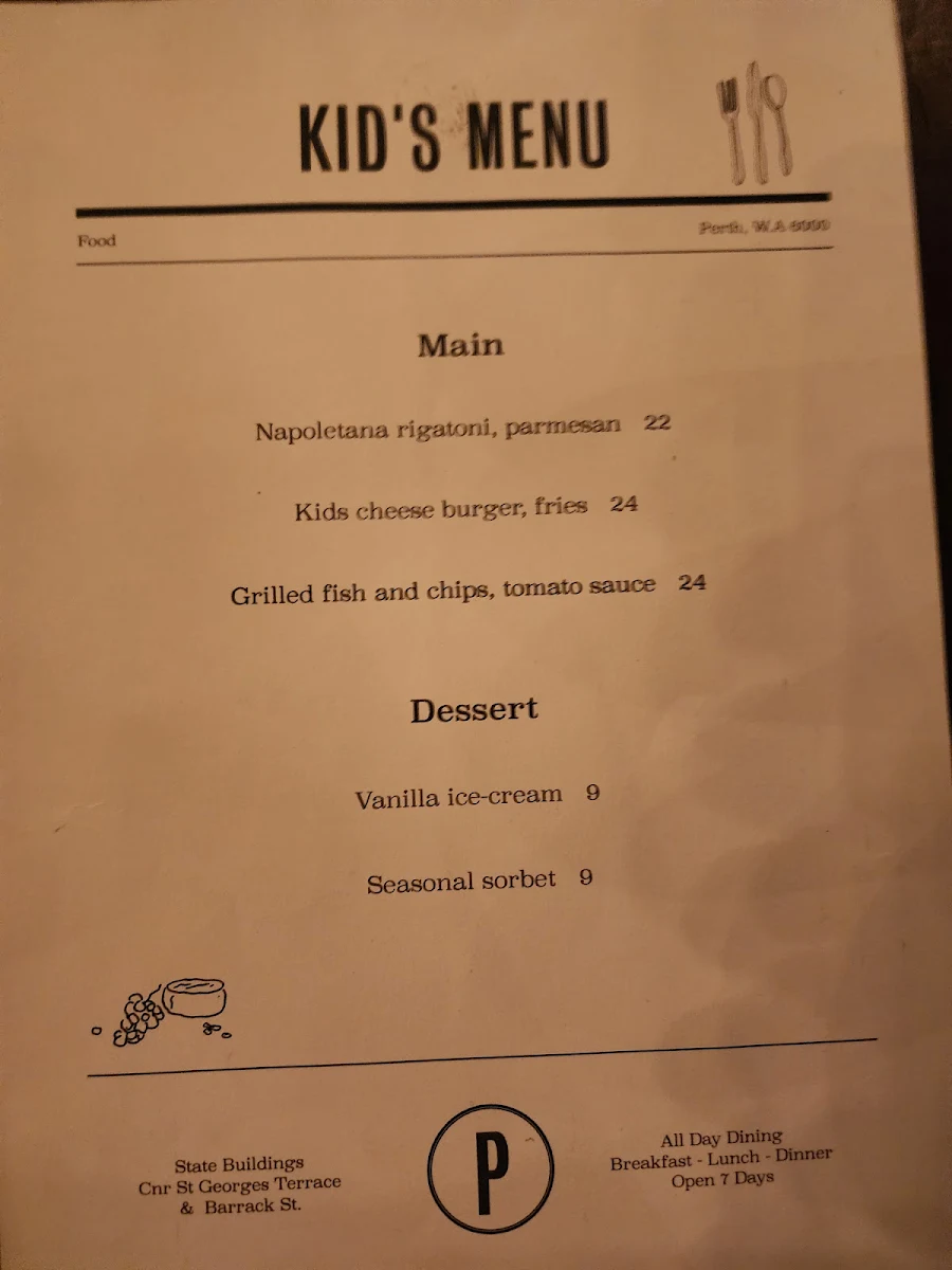 Menu, Petition