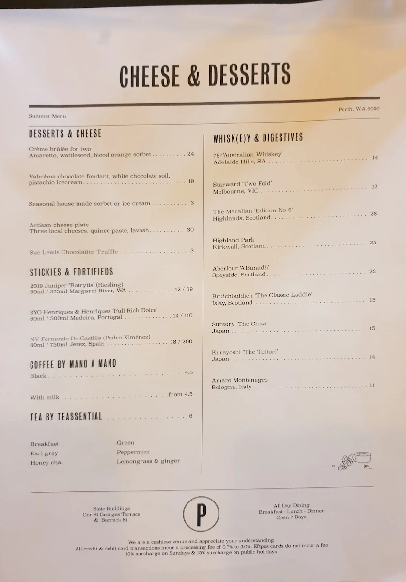 Menu, Petition