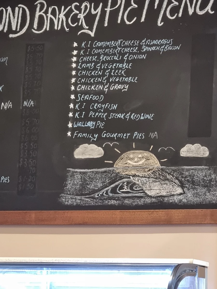 Menu, King Island Bakehouse P/L