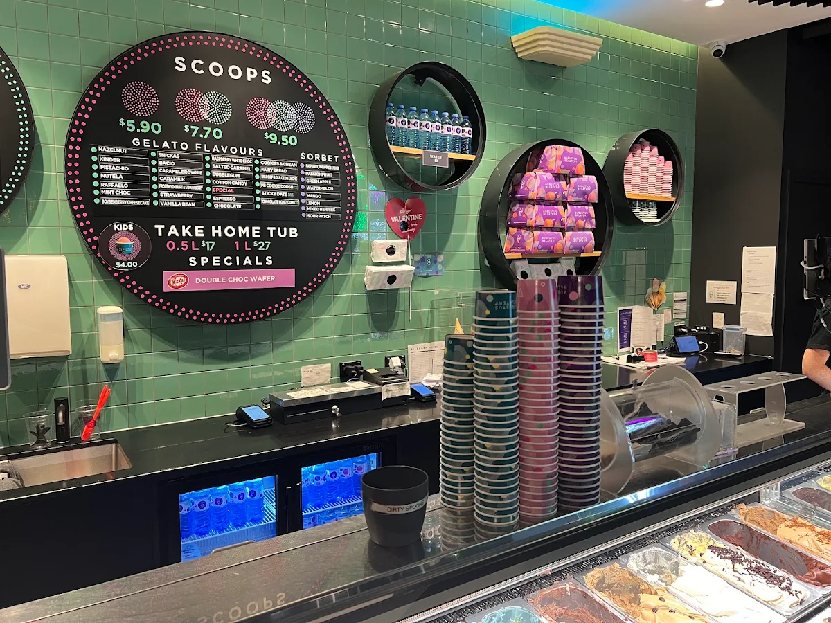 Menu, Augustus Gelatery - Cranbourne