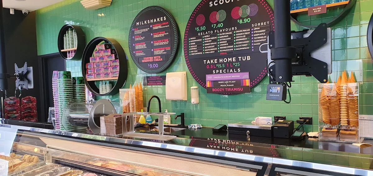 Menu, Augustus Gelatery - Cranbourne