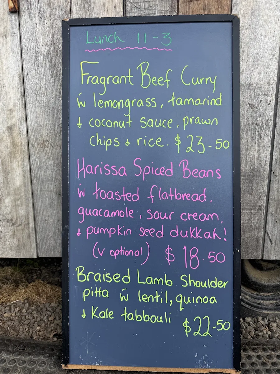 Menu, The Pickers Pantry