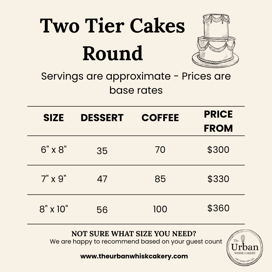 Menu, The Urban Whisk Cakery