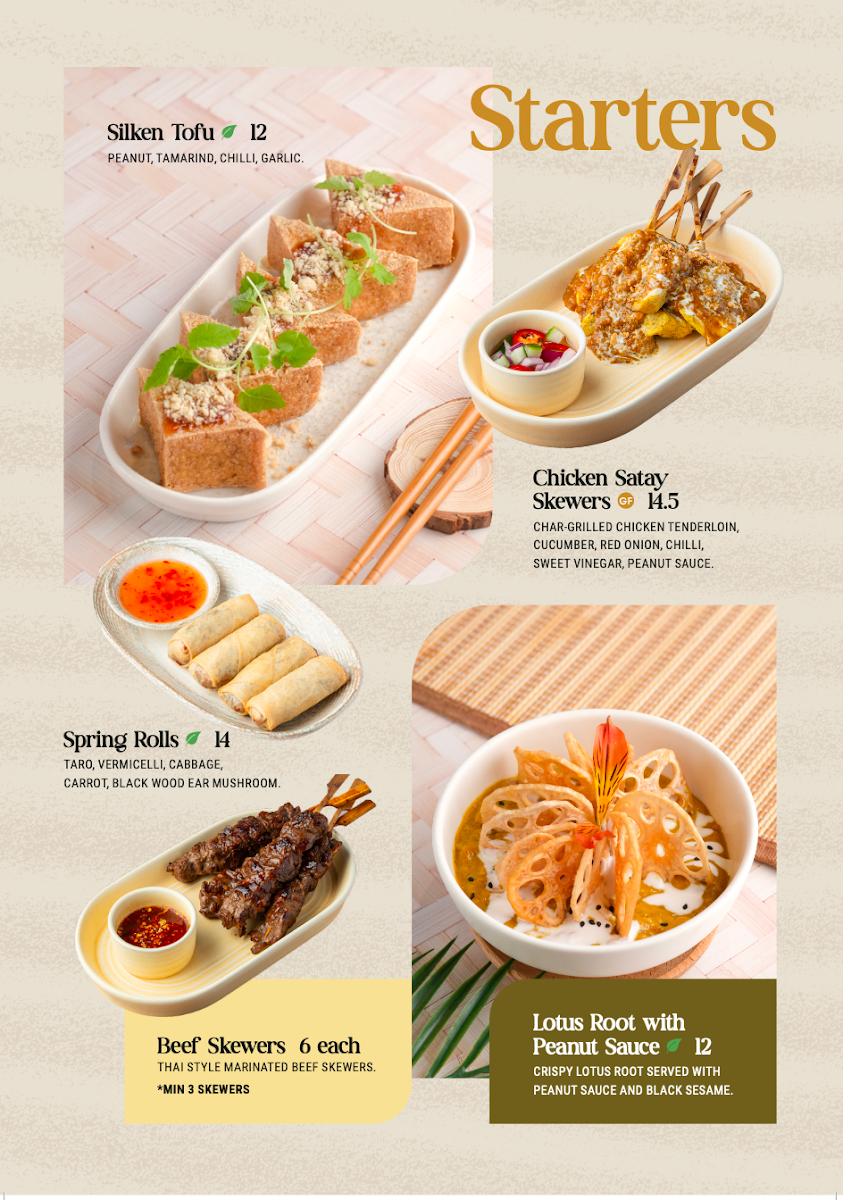 Menu, Nahm Thai Restaurant & Bar (Toowoomba)