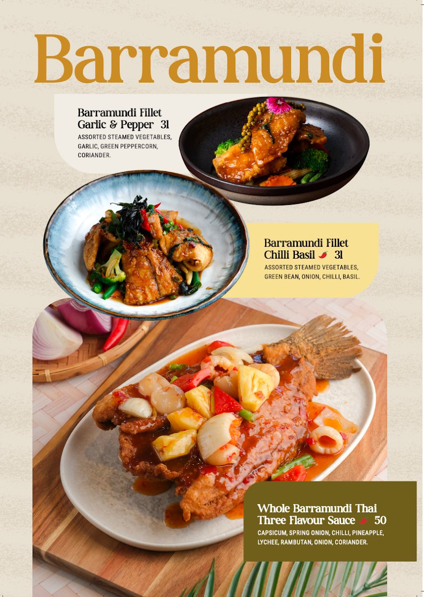 Menu, Nahm Thai Restaurant & Bar (Toowoomba)