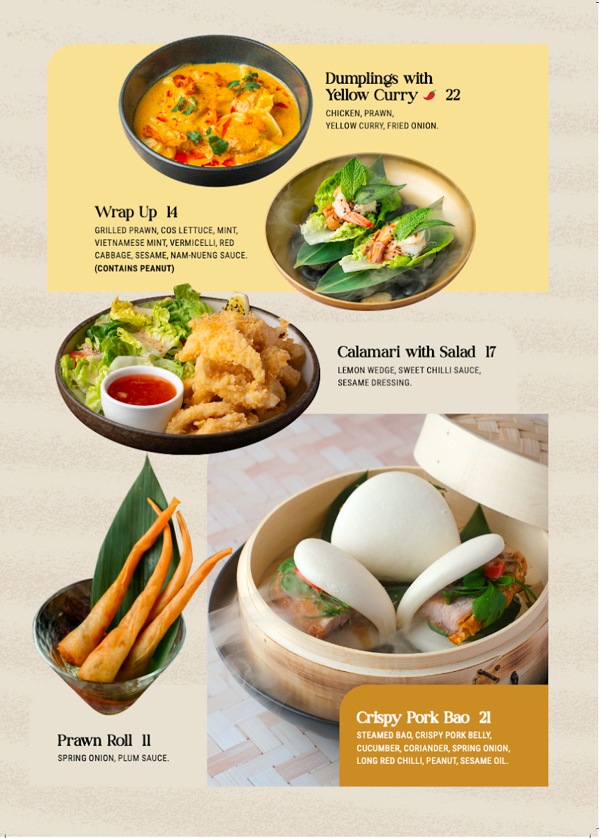 Menu, Nahm Thai Restaurant & Bar (Toowoomba)