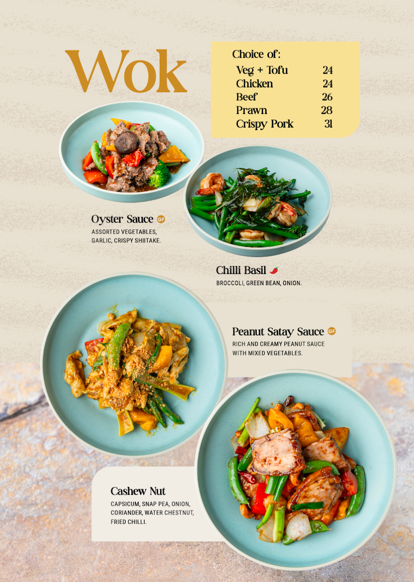 Menu, Nahm Thai Restaurant & Bar (Toowoomba)