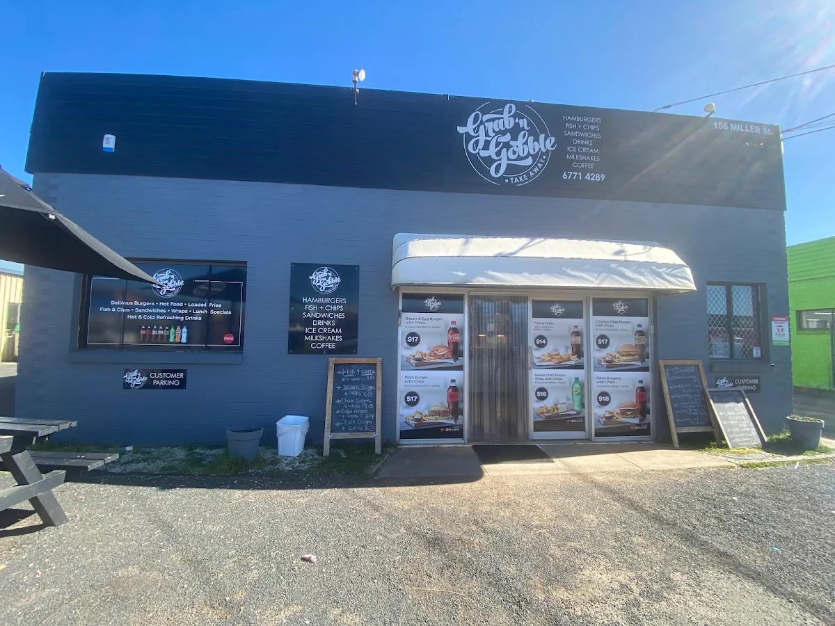 Menu, Grab 'N' Gobble Take Away (Armidale )