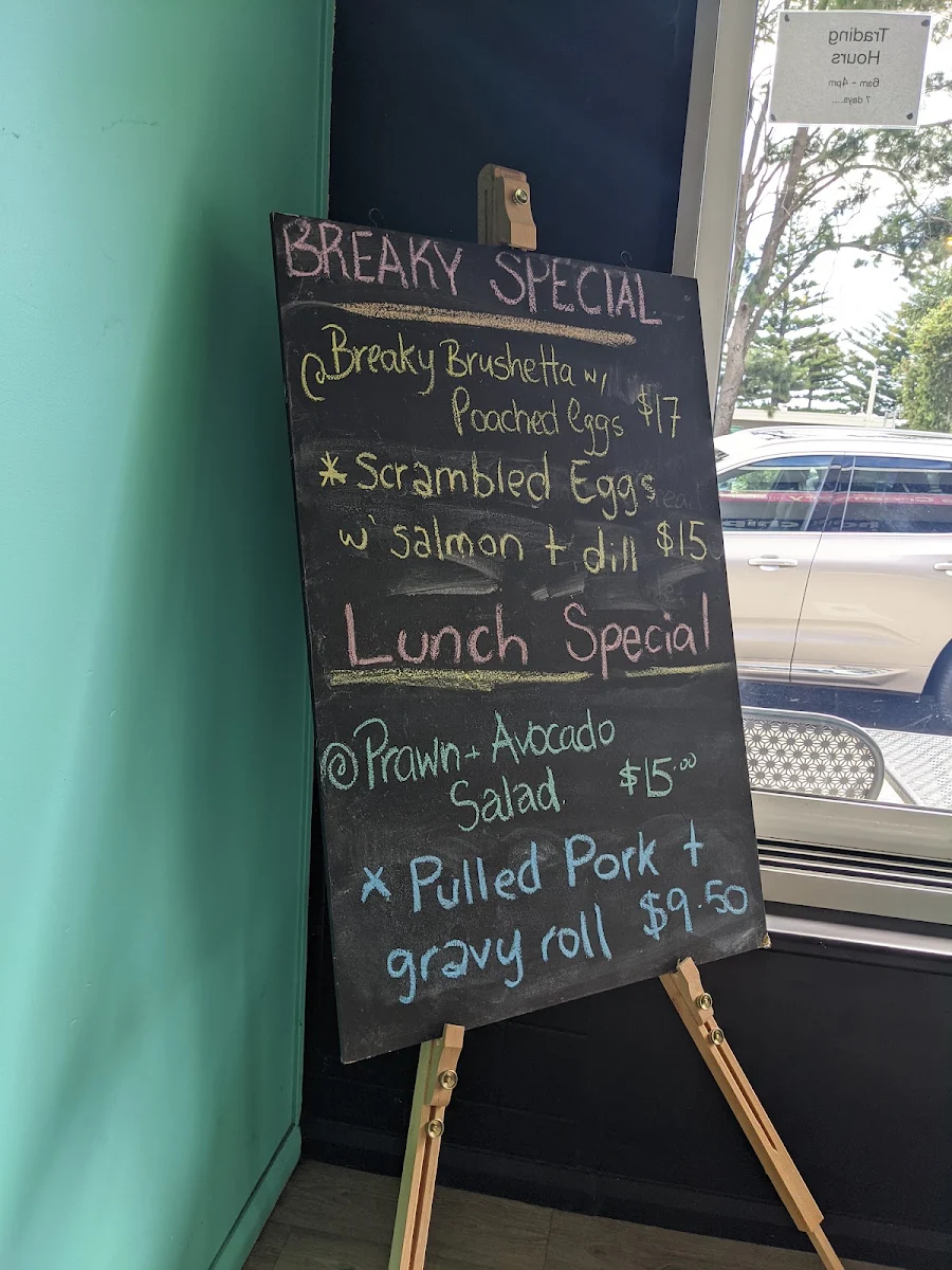 Menu, Narooma Ice Creamery Cafe