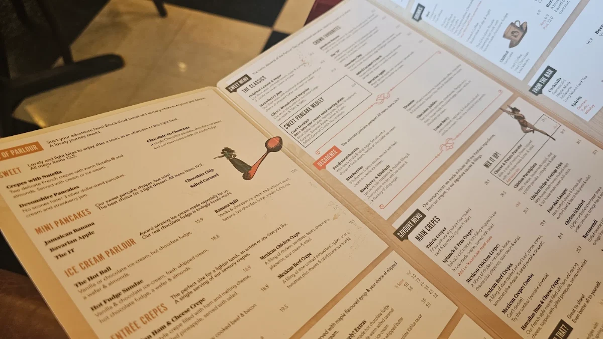 Menu, TGI Fridays Southland