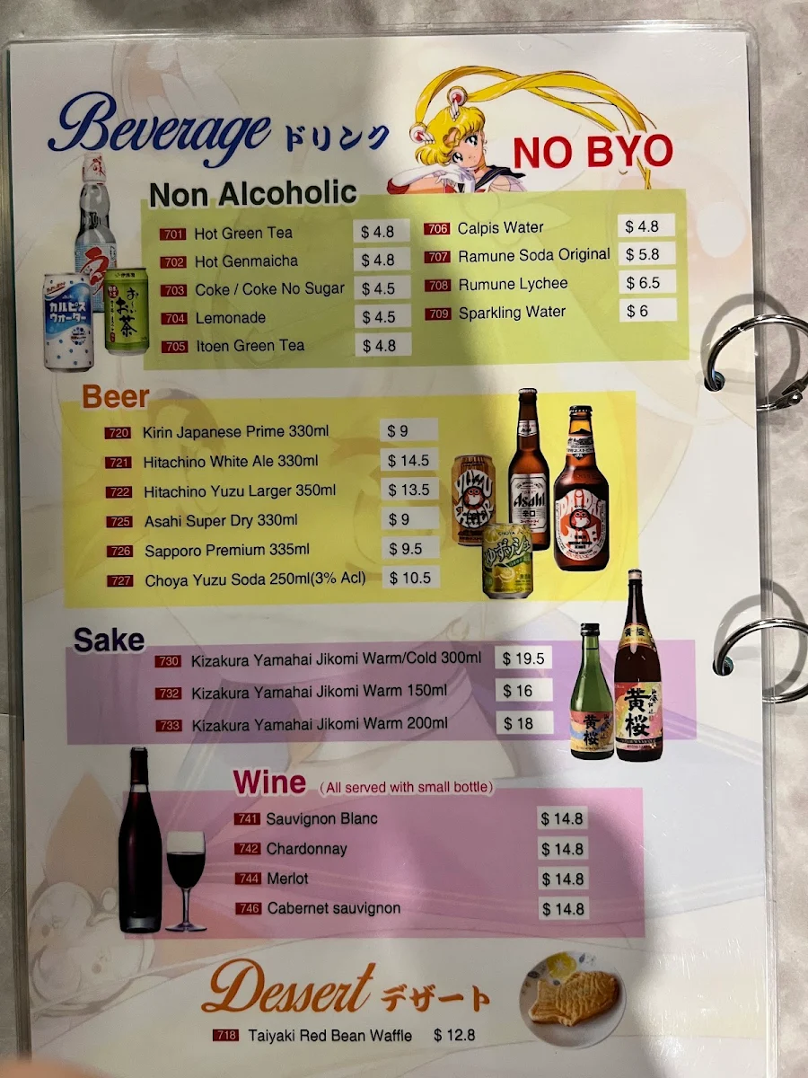Menu, Maki and Ramen