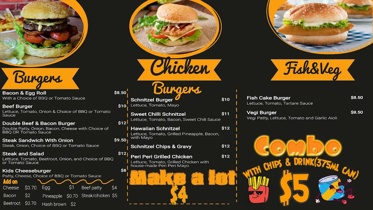 Menu, Lakeside Forbes
